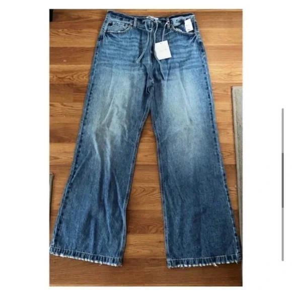 KANCAN Ultra Hi Rise 90’s Wide Leg Jeans - Picture 6 of 10